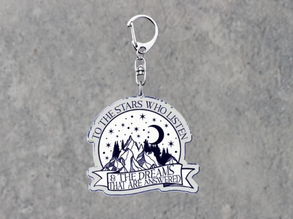 ⭐PICK 3/$15 ACOTAR Quote Acrylic Keychain, Fantasy Reader Gift